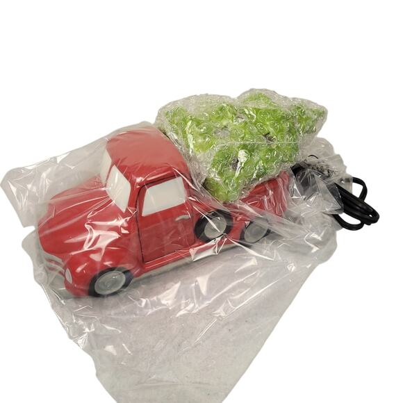 Scentsy Special Delivery Retro Red Truck Christmas Tree Lid Large Warmer NEW NIB - Picture 5 of 8